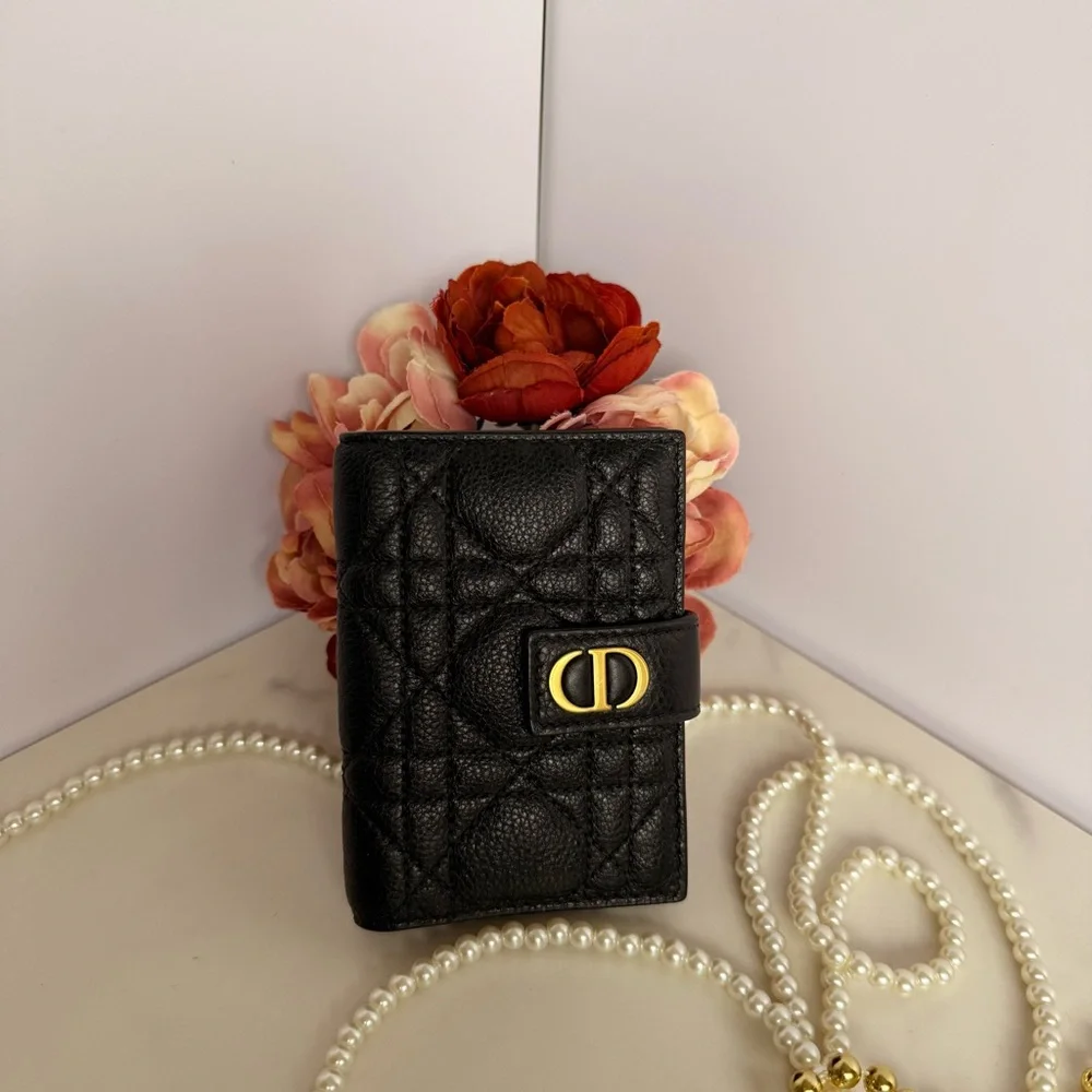 Dior Caro Dandelion Card Holder